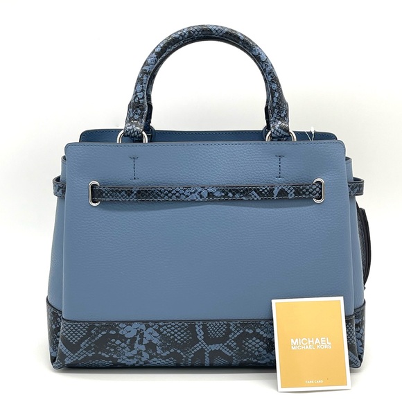 Michael Kors Reed Large Center Zip Satchel Crossbody Bag - Picture 4 of 9